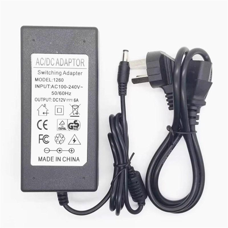 适用博仑帅BLS-190A一体显示计算机电脑开关电源线 12V6A配接器线
