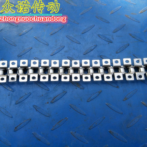 304不锈钢弯板链条3分06B 4分08EB 5分10A6分带单侧单孔 双孔