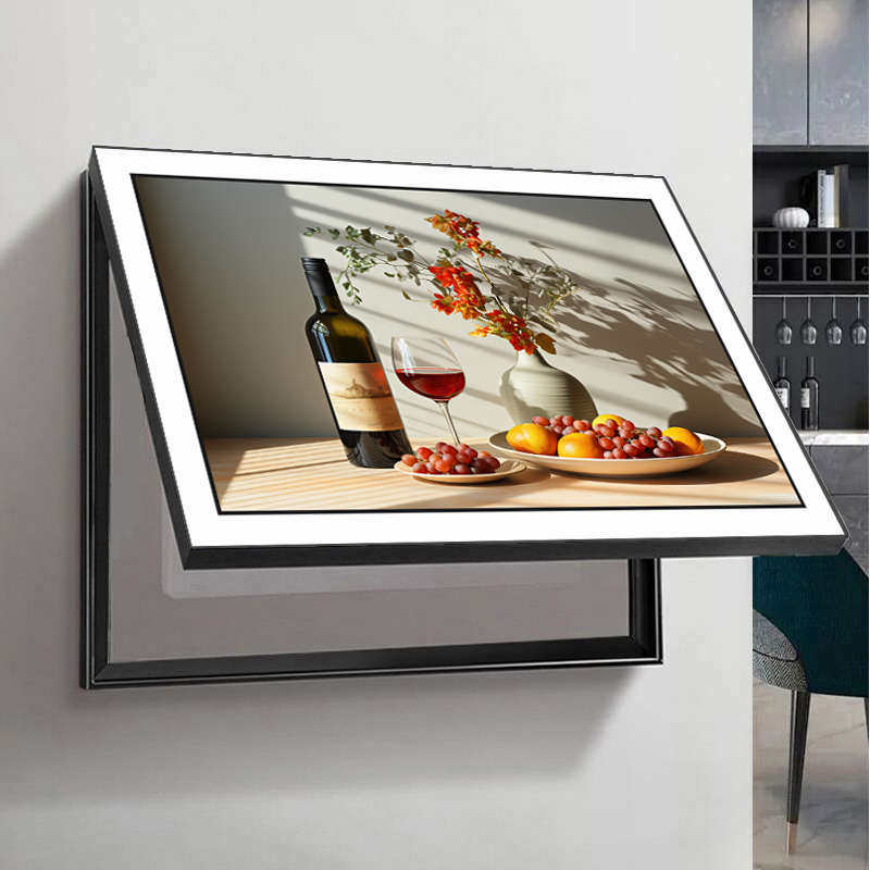 高端电表箱装饰画轻奢高级现代新款打孔2024奶油风大尺寸免简约感