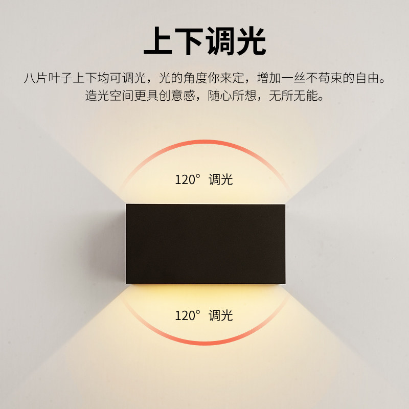 庆一户外壁灯防水led外墙壁灯阳台双头室外楼梯店铺服装店门口灯