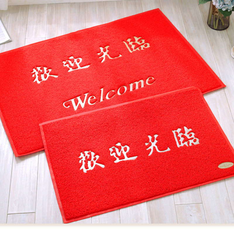 门口出入平安地垫进门蹭脚垫入户欢迎光临门垫门厅室外地毯可定制