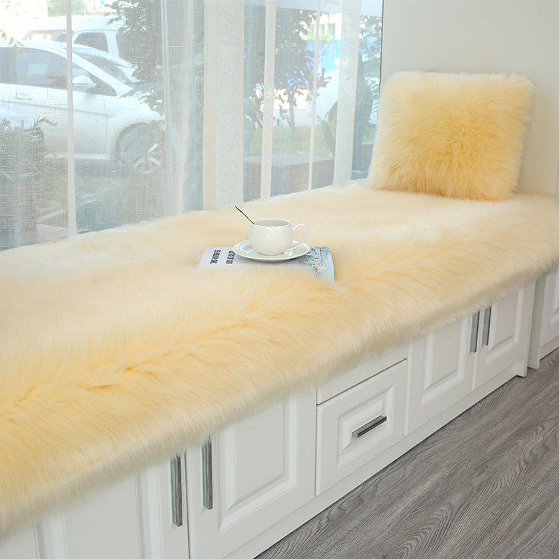 长毛绒网红飘窗垫窗台垫四季通用地毯卧室飘窗阳台垫子定制可机洗