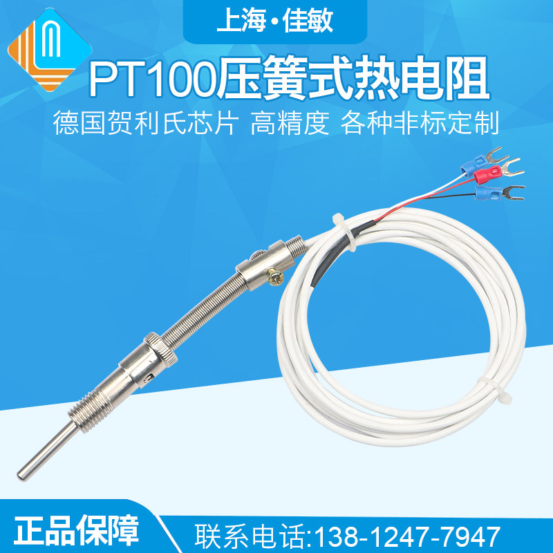 高灵敏压簧式热电偶 热电阻 PT100温度传感器 进口芯 测温探头