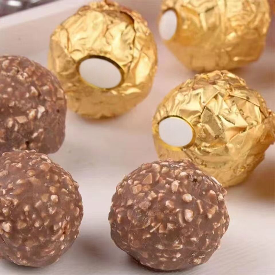 七夕情人节菲迪浦结婚金莎球巧克力喜糖果仁花生夹心零食散装情侣