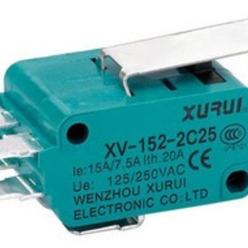 正品旭瑞 双联微动开关 XV-152-2C25 长柄微动开关 银触点