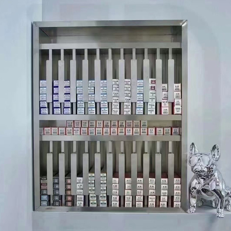 发廊不锈钢染膏储物柜美发店简约收纳架染膏架理发店专用产品架子