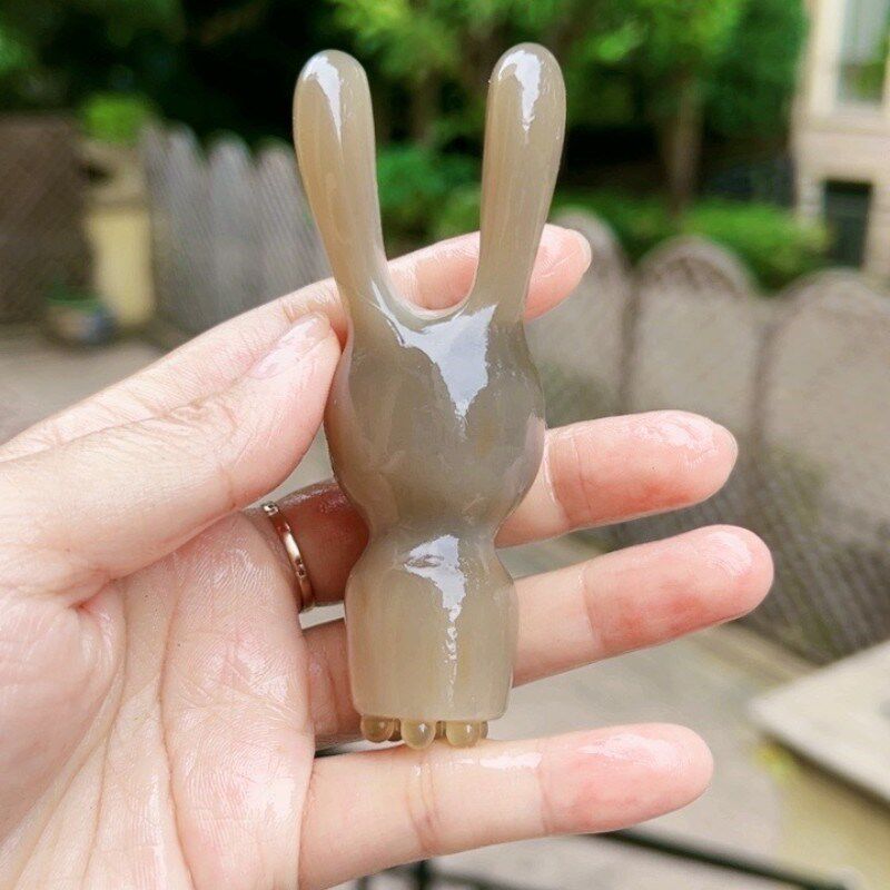 纯天然牛角兔兔美鼻器按摩脸部,眼部,耳后根下颌线