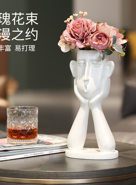 创意抽象艺术摆件高级家居装饰品桌面北欧风格客厅酒柜玄关电视柜