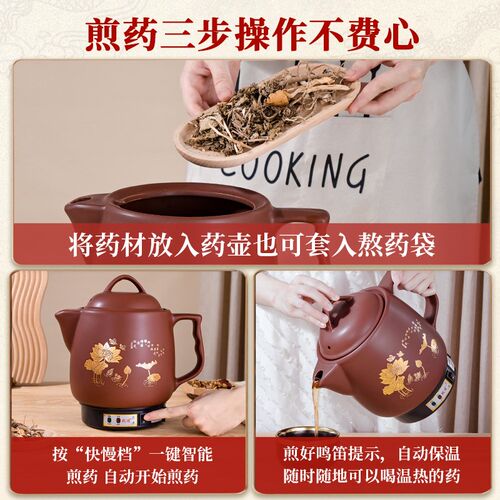 中药电煎壶全自动煎药壶熬药家用药罐陶瓷中医插电砂锅炖药煲机煮