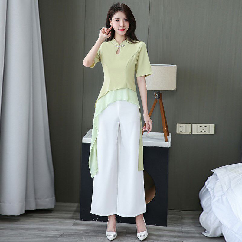 美容院工作服套装女高端气质中式养生馆工作服采耳师服装足疗工衣