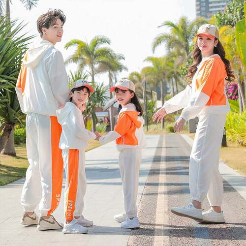 2026新款亲子装一家三口四口运动装班服校服运动会表演服一件