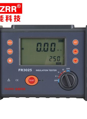 征能FR3025耐压绝缘兆欧表2500V数字绝缘电阻表0.01M~200G