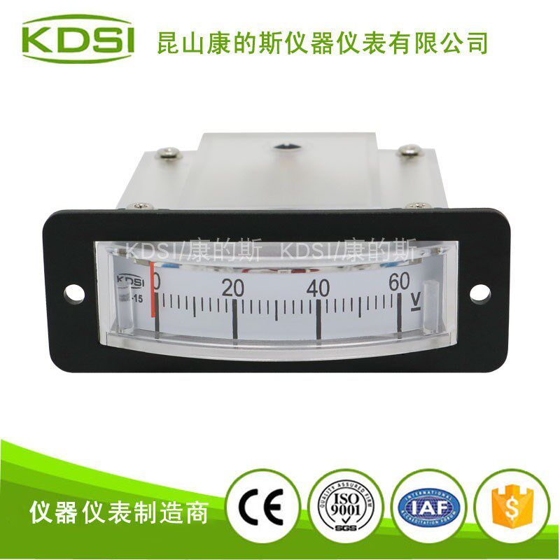 KDSI指针式直流电压表BP-15 DC60V 槽型机械仪表 小型电表