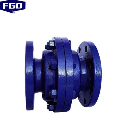 FGO衬氟法兰止回阀立式铸钢体内衬四氟PN16H42F4616CDN200