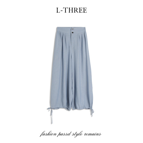 【溯源首发】L-THREE『轻松裤』抽绳可调版！多变九分裤L3323