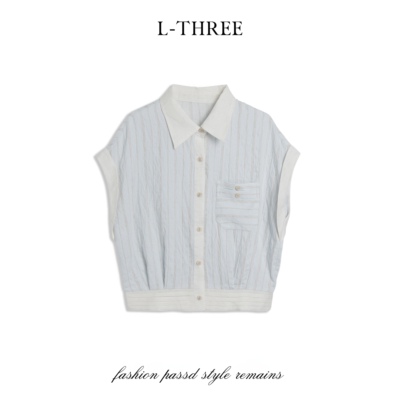 【溯源首发】L-THREE『别出心裁』重工下摆收腰衬衣L3311