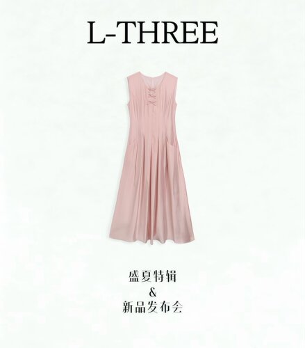 L-THREE『懒人美女裙』私服裙！复古大摆显瘦连衣裙 L3509