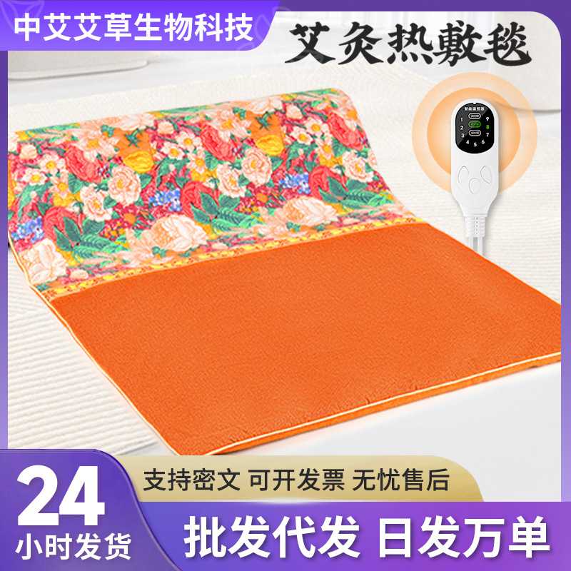 艾灸热敷毯电加热艾绒床垫艾草电热垫全身通用熏蒸家用养生理疗垫