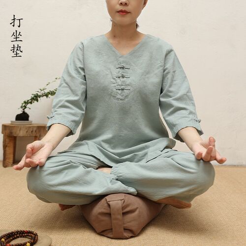 打坐垫三角双盘打坐专用垫打坐丁字垫可拆卸禅修垫蒲团禅修专用垫