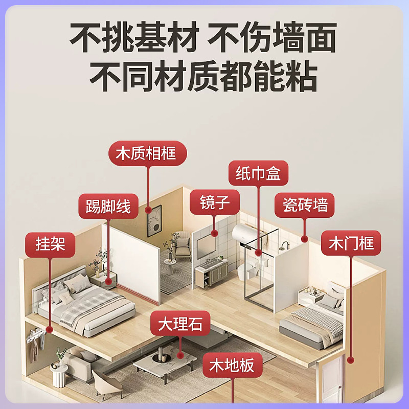 万华无醛MS免钉胶无甲醛ms胶瓷砖胶强力粘合剂家用免打孔环保快干