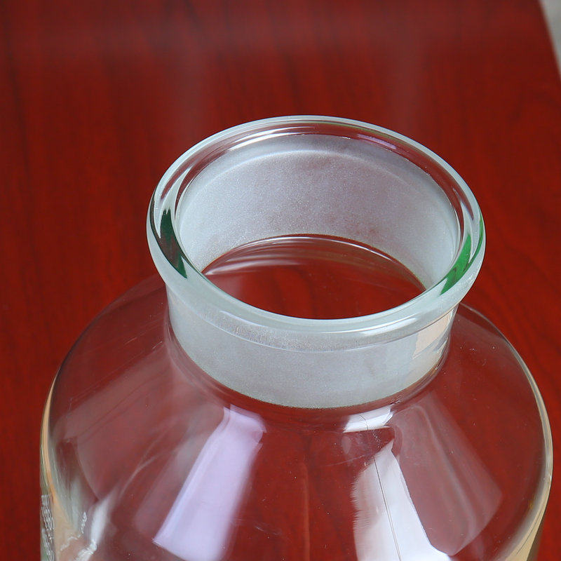 广口磨砂泡酒玻璃瓶人参药材青梅杨梅泡酒罐水嘴底座酿酒坛密封罐