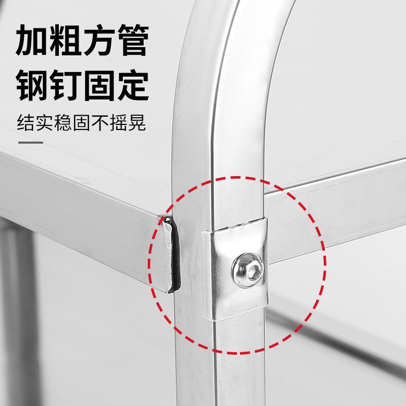 不锈钢餐车酒店餐厅移动小推车商用收碗盘碟手推双层三层四轮摆摊