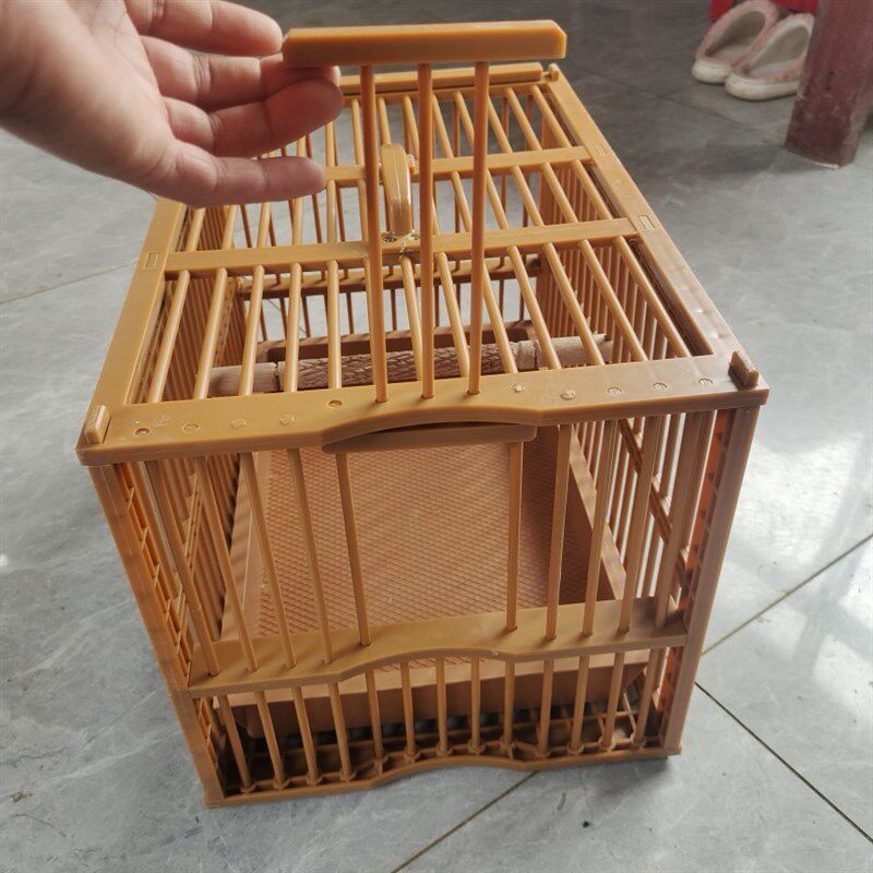 鸟笼洗澡专用长方形家用超大号画眉鸟塑料洗澡笼冲凉清洁全套鸟笼