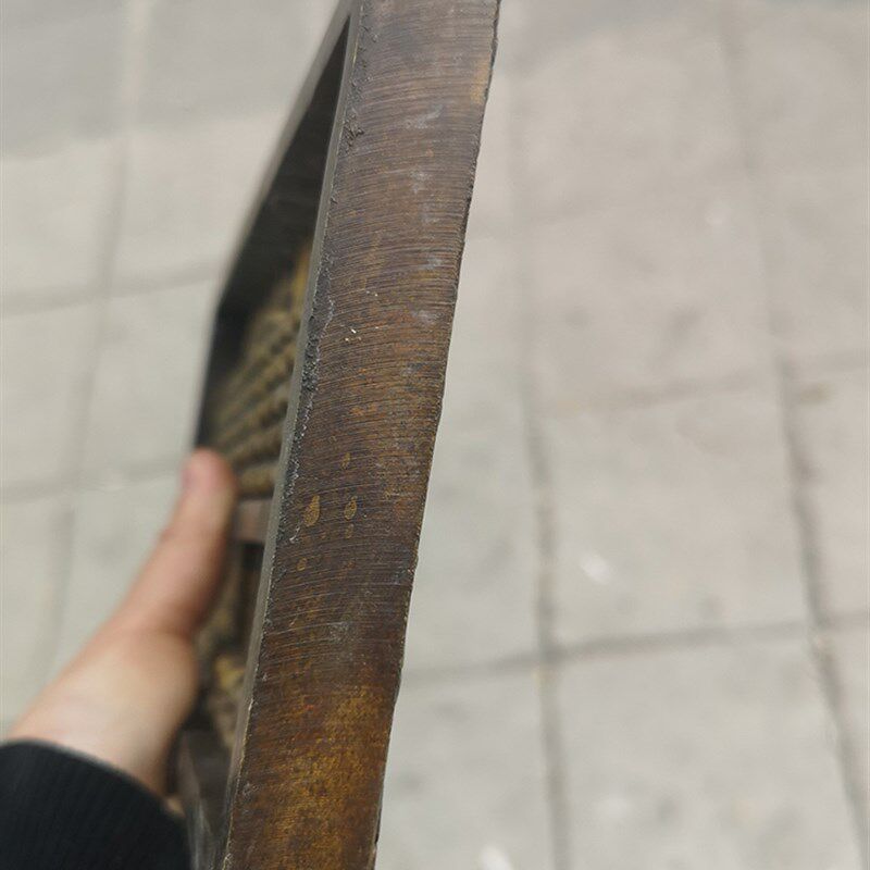 仿古花纹黄铜算盘纯铜实心加厚算盘大号招财摆件13档办公室