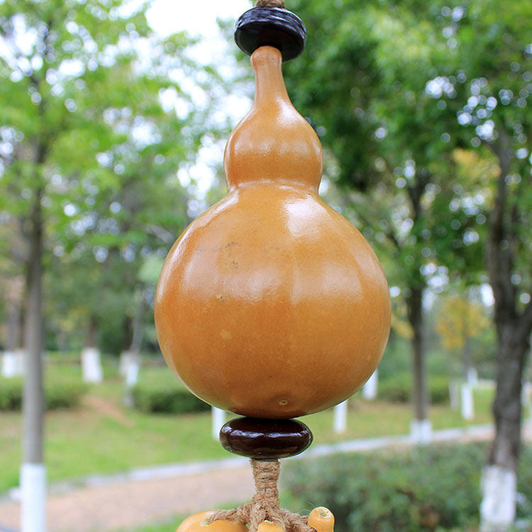 天然葫芦串挂饰客厅墙壁招财挂件云南民族手工艺摆件中式家居装饰