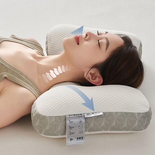 护颈椎枕头荞麦皮壳助枕芯单人医睡眠专用成人脖枕牵引院家用整头