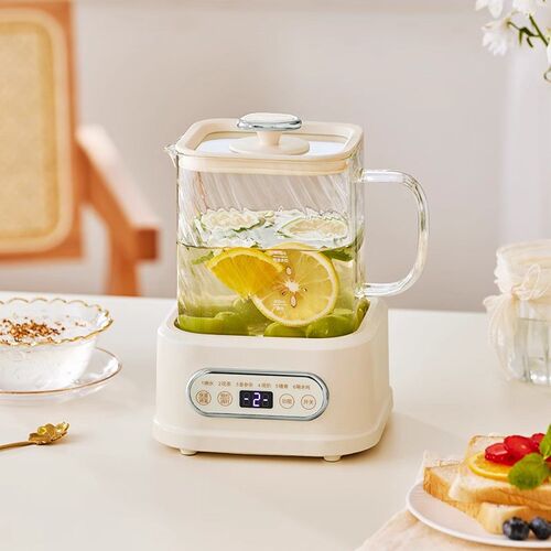 巴森小方炖养生壶办公室小型煮茶壶玻璃煮茶器家用多功能煮烧水壶