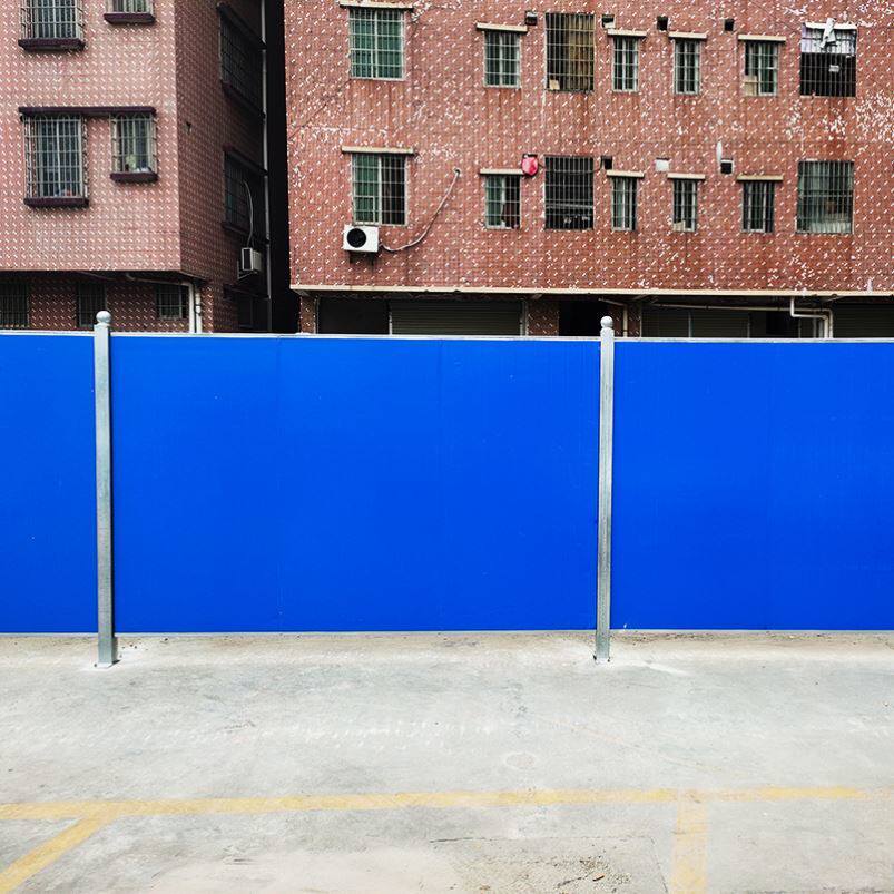双面临时市政加厚挡板彩钢铁皮泡沫pvc施工隔离护栏围栏厂家直销