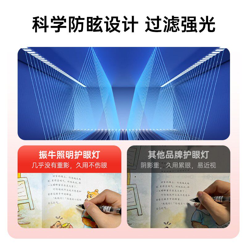 护眼台灯学习专用led直插式酷毙灯学生宿舍壁挂式床头一体长条灯