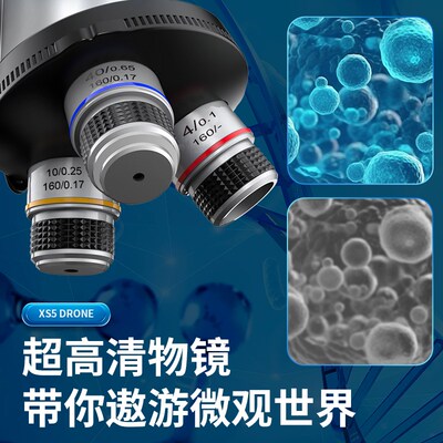 双目显微镜16000倍生物学生儿童科学实验室高清台式家用看细胞学