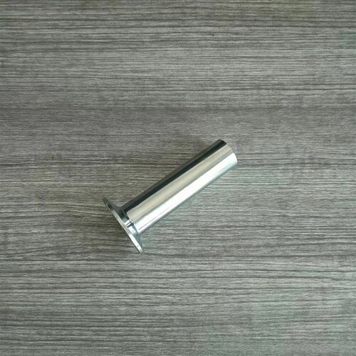 不锈钢304加长焊接卡盘直通管快装接头法兰口杯端头L100  L80加长