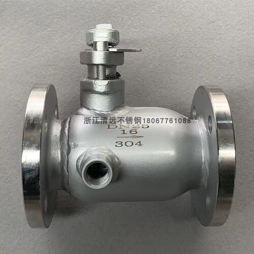 304不锈钢BQ41F-16P一体式夹套保温球阀高温法兰球阀316L全尺寸