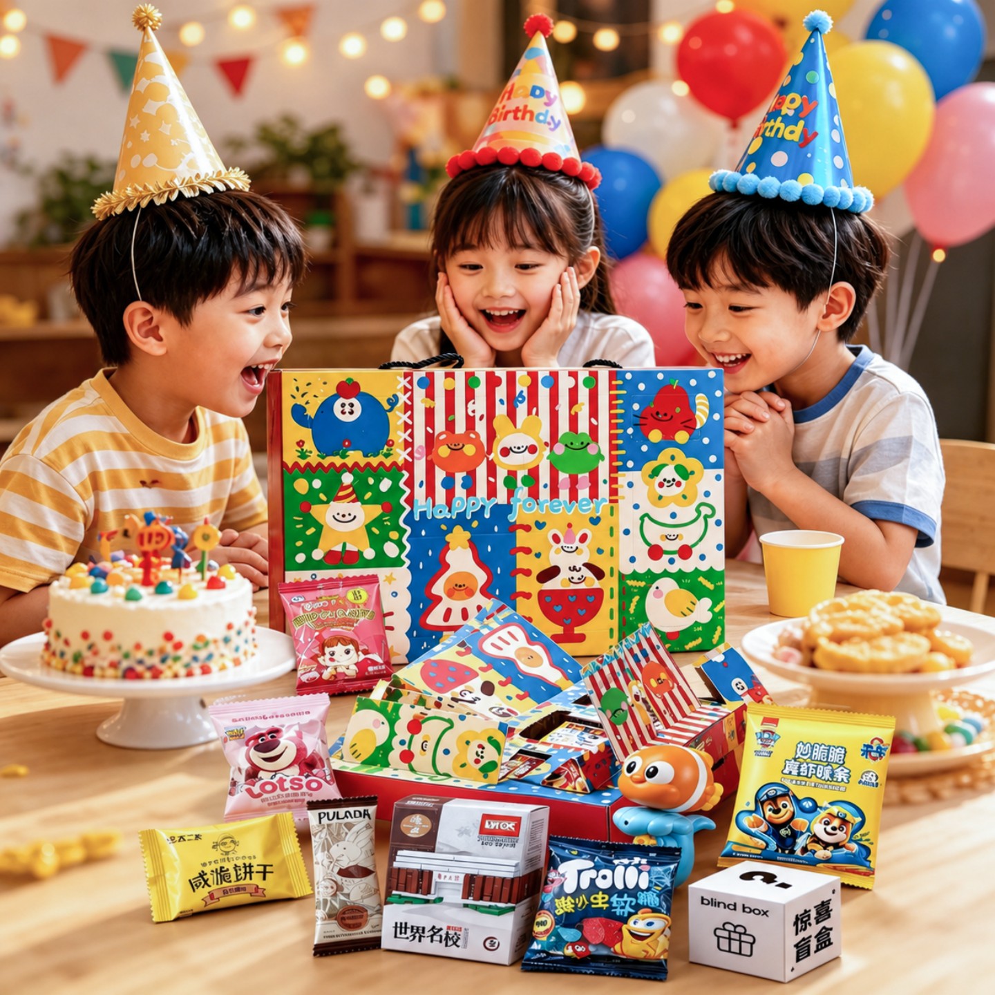 儿童生日零食大礼包盲盒