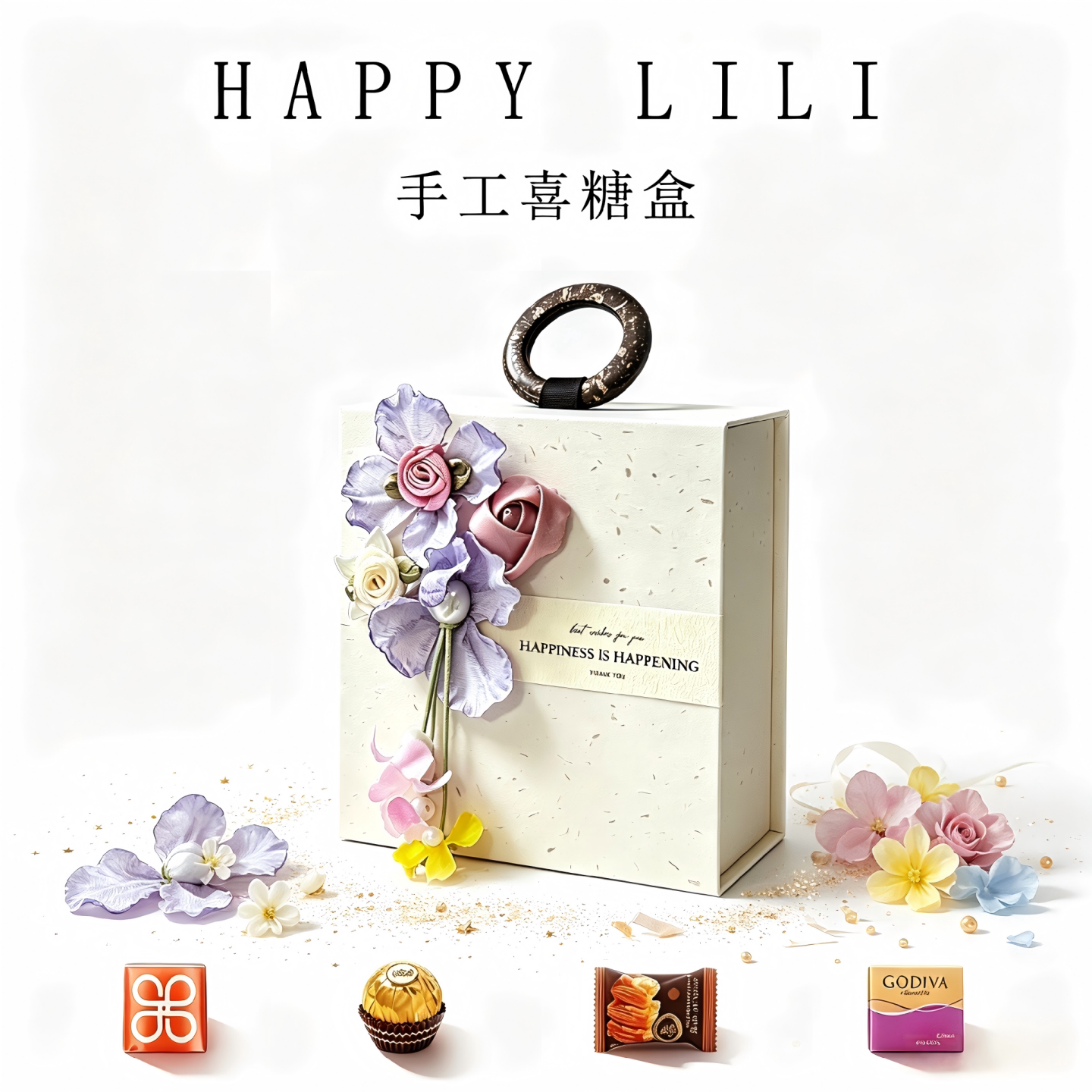 手提新款喜糖成品礼盒结婚糖果