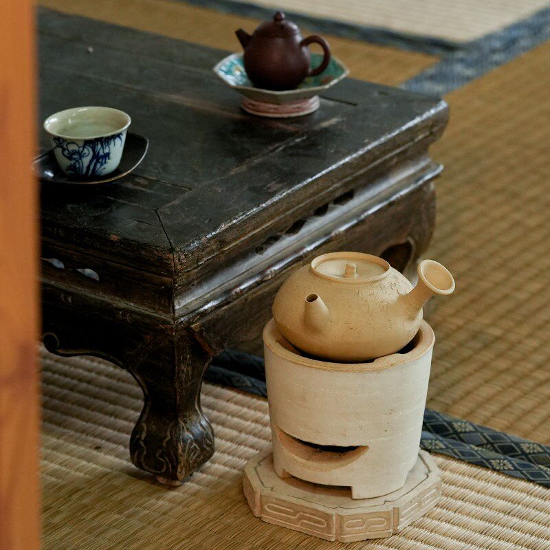 江雄伟砂铫壶工夫茶煮水壶玉书煨陶壶纯手工横把碳炉电陶炉烧水壶