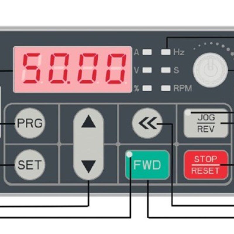 伟创变频器 AC70系列变频器面板 操作面板 控制面板 显示器图片
