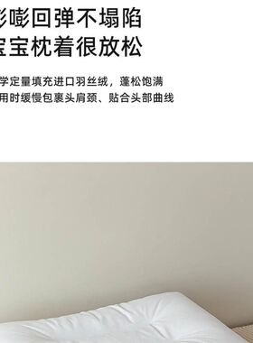 A类儿童枕头男女小枕芯学生宿舍枕芯新款小孩忱头蕊护颈椎助睡眠