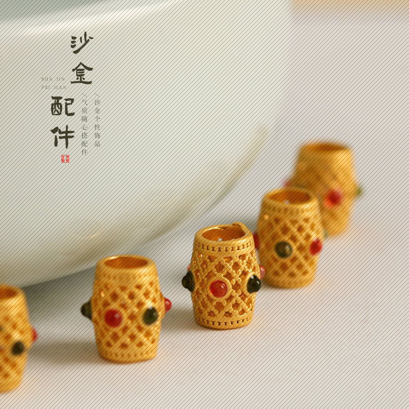 高保色配件diy饰品配饰材料手链隔珠散珠 镶嵌配珠文玩辅料配件饰