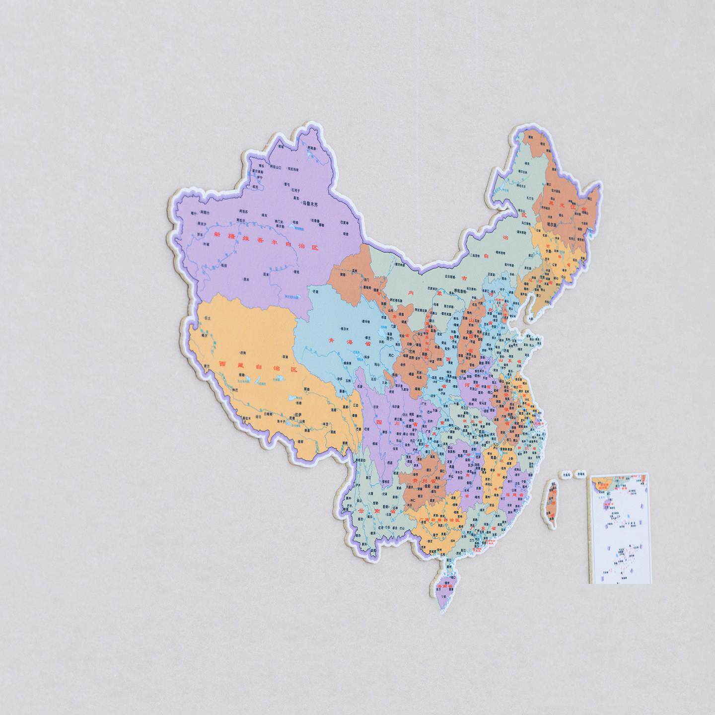 毛毡地001图旅行行板墙贴照片墙国地图旅足迹中标记墙客厅墙面装