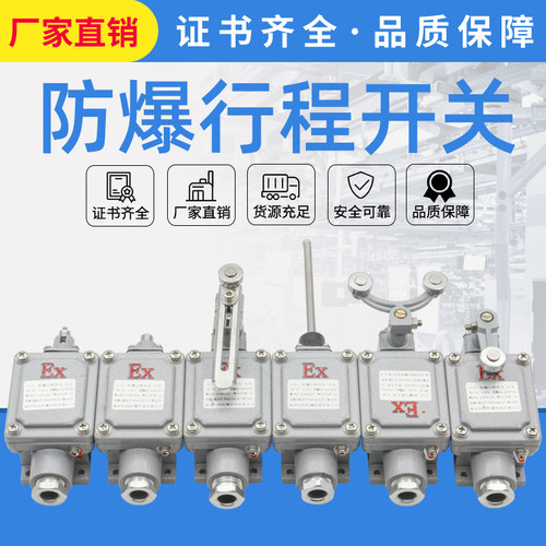 防爆行程开关LX5- 15Z/L/B/D/H/N BZX51限位开关滚轮柱塞式触头
