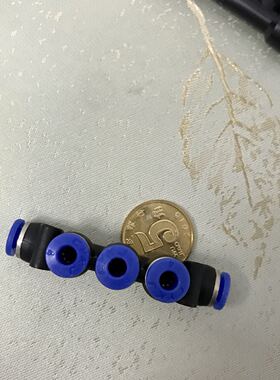 五通气管接头 pu气管快插接头 五边等径4mm 6mm 8mm 10mm 接pu管