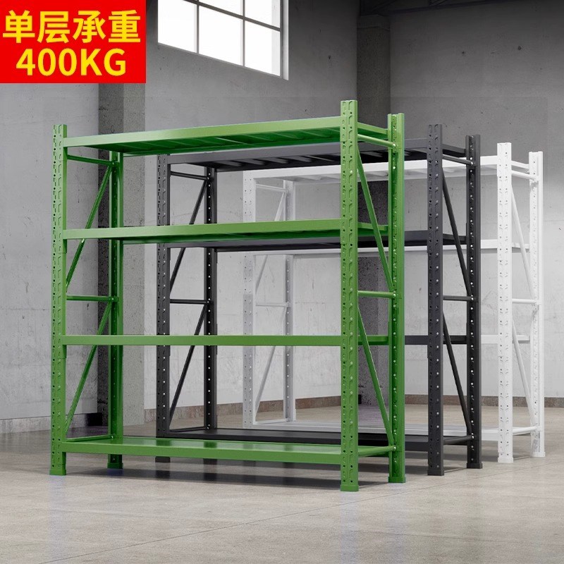 绿色加厚仓储货架仓库货物架家用储藏室超市快递铁架子置物架包邮