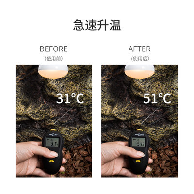 瑞皮REPTIZOO爬宠缸uva灯泡取暖加热蜥蜴蛇守宫乌龟晒背补钙日灯