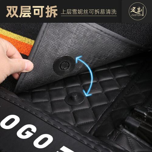 专用 于奥迪A4L Q5L A6L Q3 Q7 A5 A8L A3 Q2L专用全包围汽车脚垫