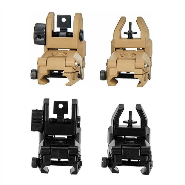 UMP45激趣HK416机械瞄SCARJM金属准星马盖普MK17折叠机瞄前后套