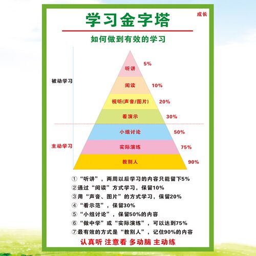 学习方法记忆曲线学校班级文化墙贴正能量树贴纸教室书房励志海报